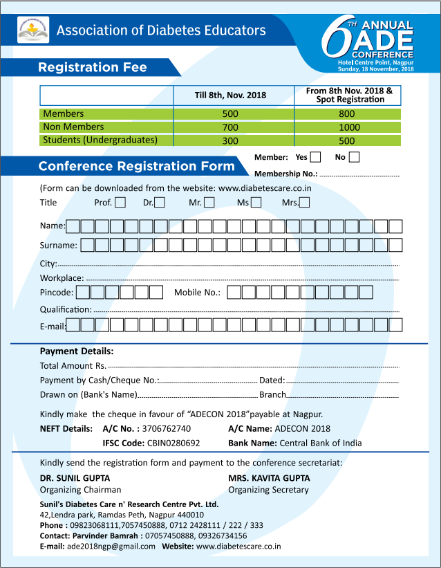 ADECON Registration Form